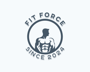 Crossfit - Man Fitness CrossFit Gym logo design