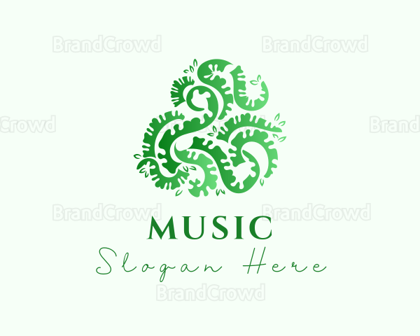 Green Garden Leaves Logo