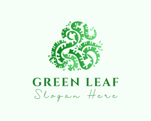 Green Garden Leaves logo design