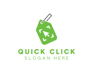 Click - Online Shopping Tag logo design