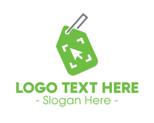 Auction - Online Shopping Tag logo design