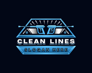 Pressure Washer Sanitation logo design