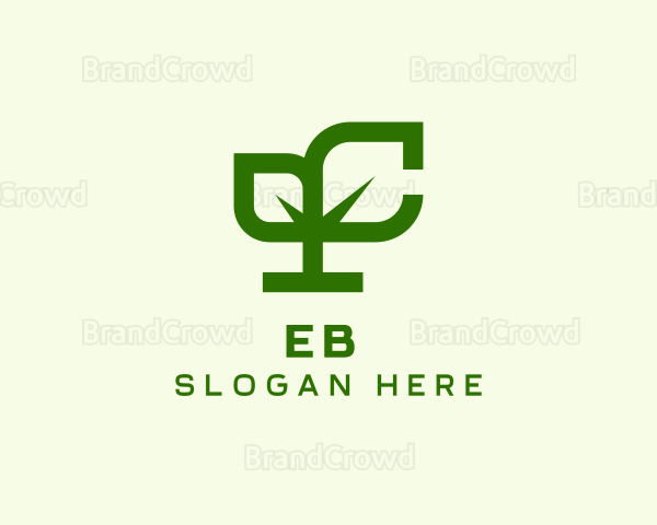 Leaf Plant Letter C Logo