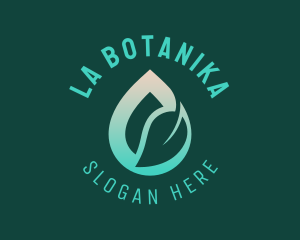 Water Supply - Eco Leaf Water Droplet logo design