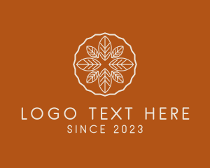 Fermentation - Organic Kombucha Leaves logo design