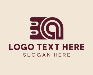 Maroon - Fast Letter A logo design