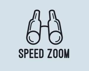 Zoom - Minimalist Binocular Search logo design