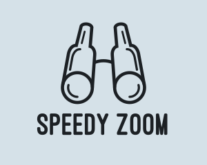 Zoom - Minimalist Binocular Search logo design