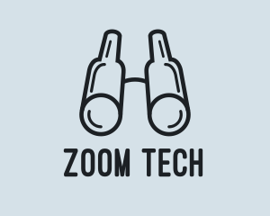 Zoom - Minimalist Binocular Search logo design
