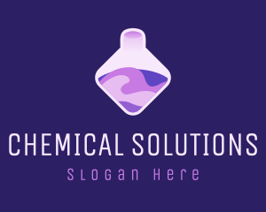 Purple Chemical Potion logo design