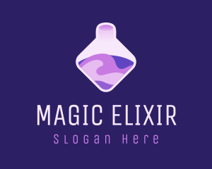 Purple Chemical Potion logo design