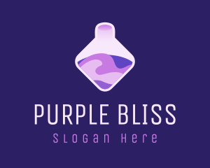 Purple Chemical Potion logo design