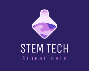 Stem - Purple Chemical Potion logo design