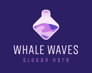 Purple Chemical Potion logo design