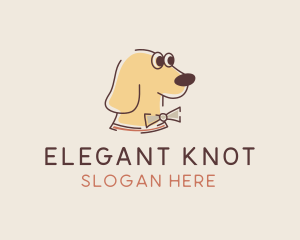 Dog Pet Bowtie logo design