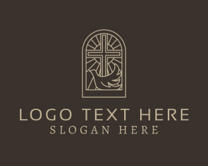 Chapel - Dove Cross Religion logo design