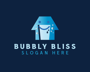 Cleaning Wash Bucket logo design