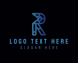 Programming - Software Company Letter R logo design