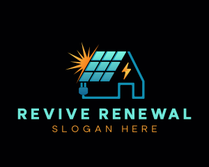 Solar Panel Roof logo design