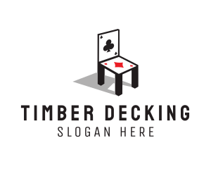 Playing Card Chair logo design