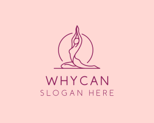 Reiki - Yoga Woman Fitness logo design