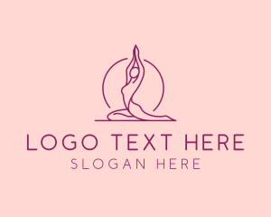 Reiki - Yoga Woman Fitness logo design