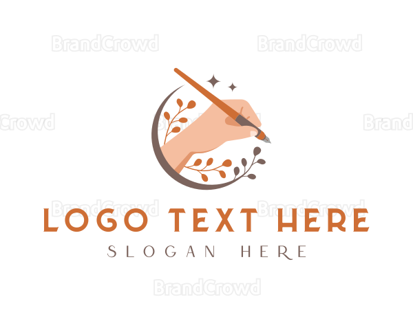 Hand Calligraphy Pen Logo