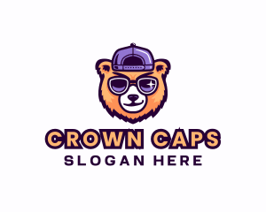 Bear Cap Sunglasses logo design