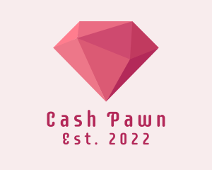 Pawn - 3D Pink Diamond Jewelry logo design
