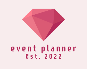 Fashion Designer - 3D Pink Diamond Jewelry logo design