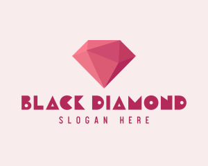 3D Pink Diamond Jewelry  logo design