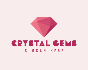 3D Pink Diamond Jewelry  logo design