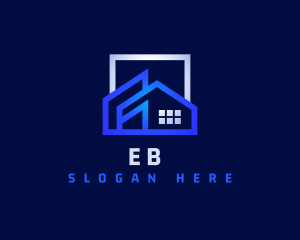 Geometric - Property House Roofing logo design