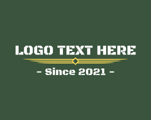 Army - Army Aviation Text logo design