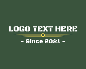 Stencil - Army Aviation Text logo design