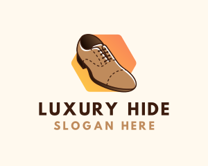 Leather - Formal Leather Shoe logo design
