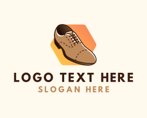 Men - Formal Leather Shoe logo design