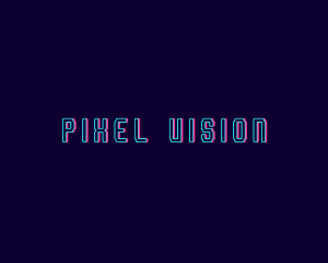 Pixelated Glitch Wordmark logo design