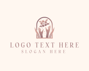 Massage - Floral Massage Spa logo design