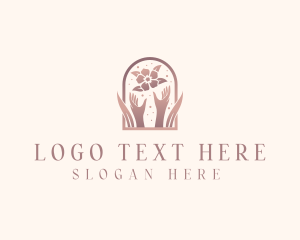 Mindfulness - Floral Massage Spa logo design