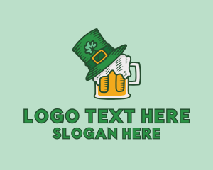 Alcoholic - St. Patrick's Beer Pub logo design