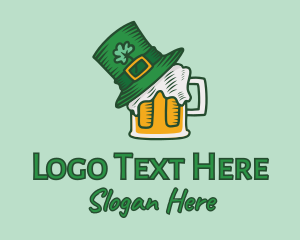 Ireland - St. Patrick's Beer Pub logo design