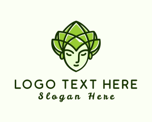 Girl - Elegant Flower Queen logo design