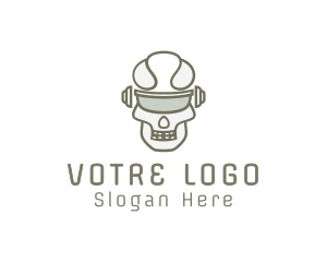 Cyborg Skull Eyewear logo design