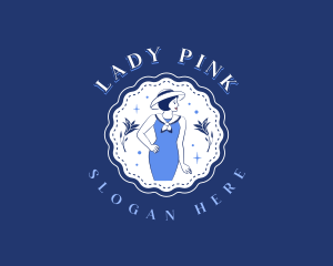 Lady Fashionista Clothing logo design