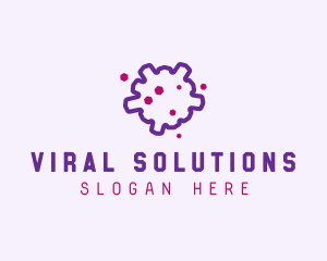 Micro Virus Influenza logo design