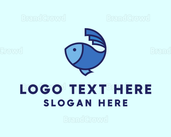 Ocean Fish Seafood Logo