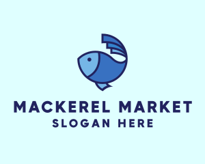 Mackerel - Ocean Fish Seafood logo design