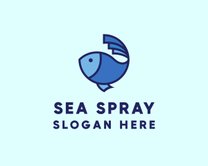 Ocean Fish Seafood  logo design