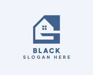 Housing - Blue House Letter G logo design